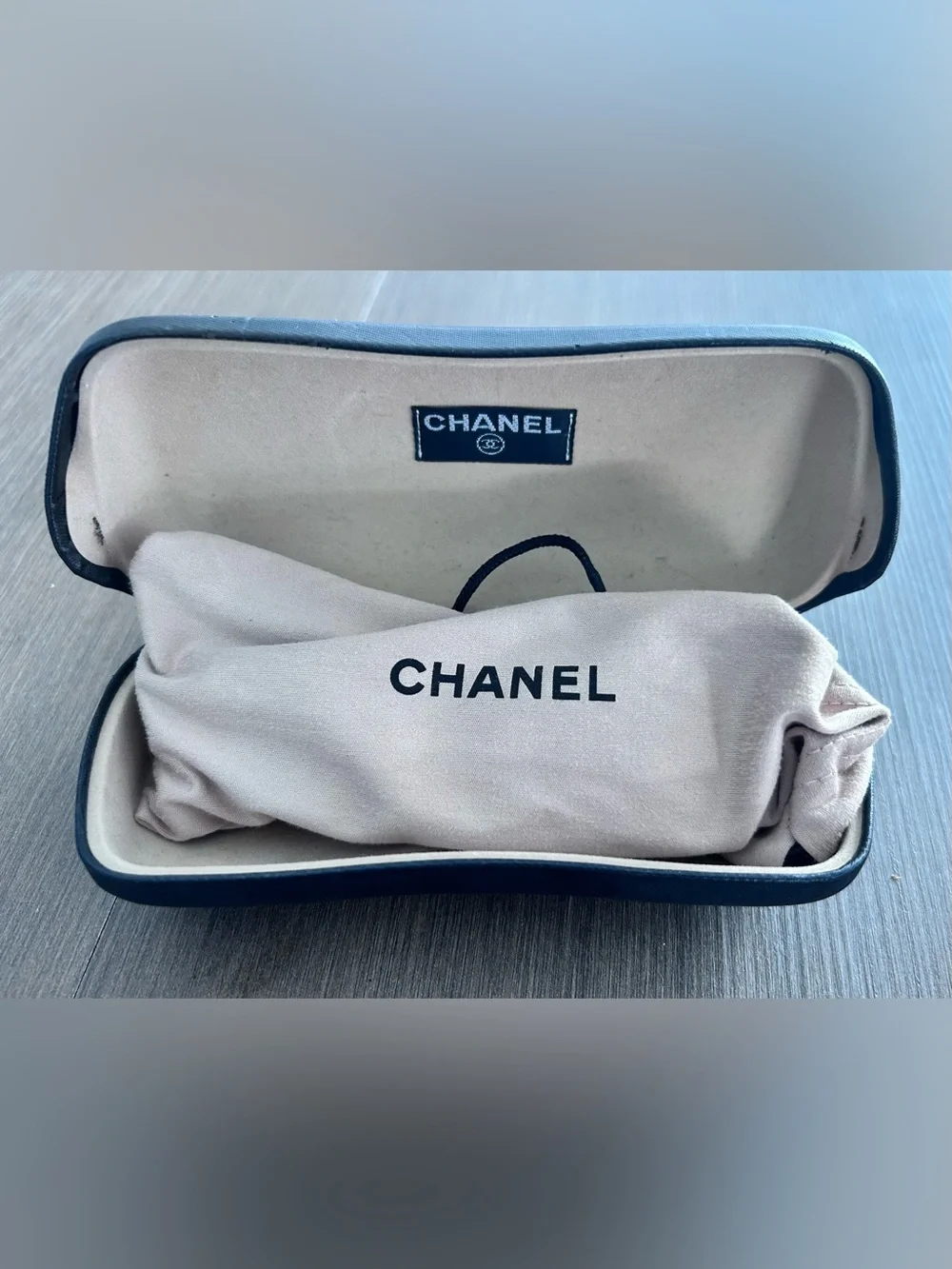 Authentic CHANEL Y2K Brown Rectangular Glasses